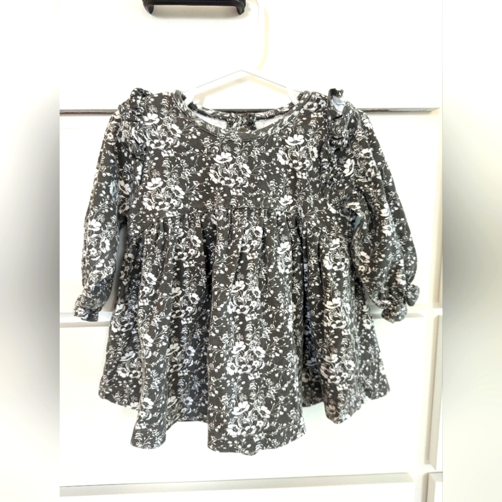 Jamie Kay organic cotton floral baby dress, size 1 year
